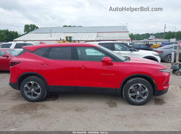 3GNKBCR44PS105208 2023 CHEVROLET BLAZER Red უკანა სალონის ხედი