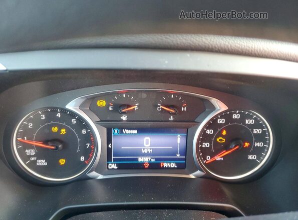 3GNKBCR45NS127098 2022 CHEVROLET BLAZER Blue Instrument cluster view