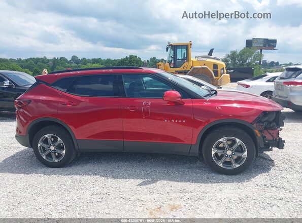3GNKBCR45RS180695 2024 CHEVROLET BLAZER Red Սալոնի 360 աստիճան տեսք