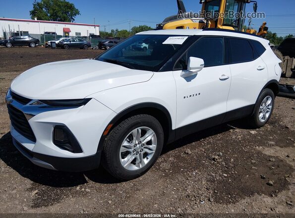 3GNKBCR46NS217845 2022 CHEVROLET BLAZER White Vista tres cuartos delantera izquierda
