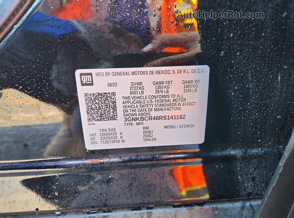 3GNKBCR46RS141162 2024 CHEVROLET BLAZER Black 