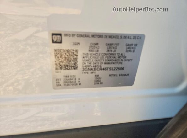 3GNKBCR46TS122506 2026 CHEVROLET BLAZER White Շարժիչի բաժամունքի տեսք