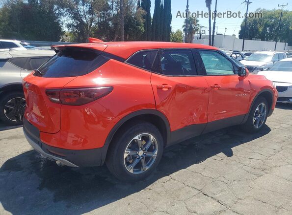 3GNKBCR48SS188506 2025 CHEVROLET BLAZER Orange Trasero derecho