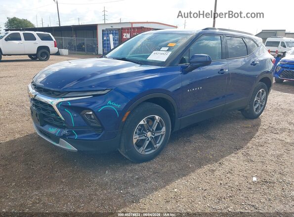 3GNKBCR4XPS127665 2023 CHEVROLET BLAZER Blue Առջևի ձախ երեք քառորդ տեսարան