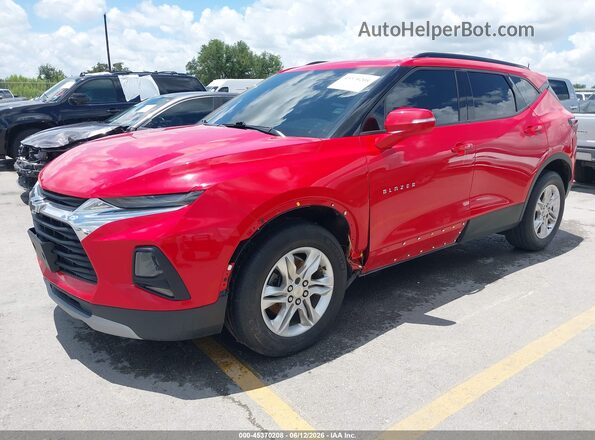 3GNKBCRS0LS725319 2020 CHEVROLET BLAZER Red Передня ліва чверть