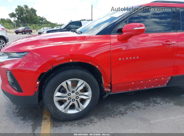 3GNKBCRS0LS725319 2020 CHEVROLET BLAZER Red Вид спереду
