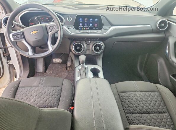 3GNKBCRS0MS543184 2021 CHEVROLET BLAZER White Widok deski rozdzielczej