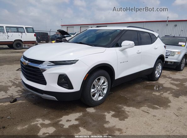 3GNKBCRS1MS539824 2021 CHEVROLET BLAZER Белый Передняя левая четверть