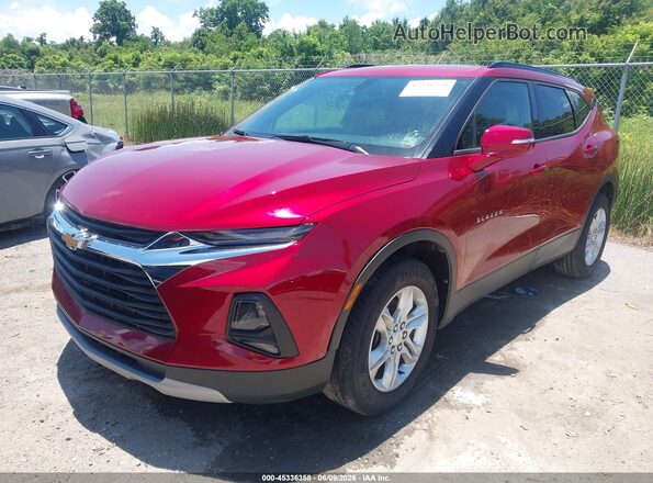 3GNKBCRS2LS530418 2020 CHEVROLET BLAZER Red წინა მარცხენა ხედი სამი მეოთხედიდან