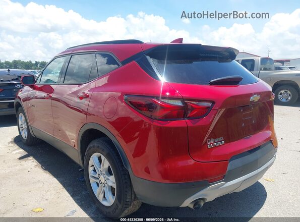 3GNKBCRS2LS530418 2020 CHEVROLET BLAZER Red უკანა მარცხენა