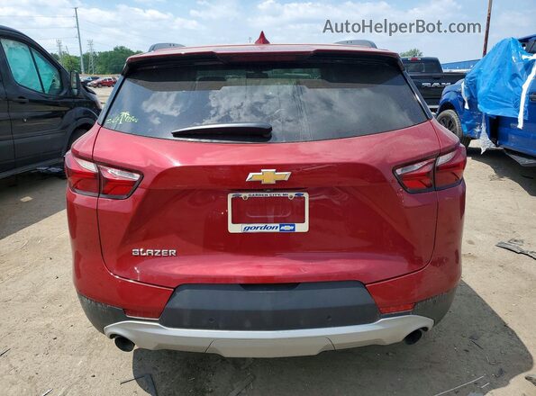 3GNKBCRS6LS599239 2020 CHEVROLET BLAZER Red Rear view