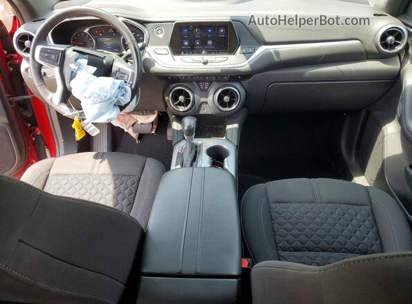 3GNKBCRS6LS599239 2020 CHEVROLET BLAZER Red Dashboard view