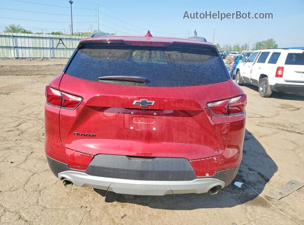 3GNKBCRS6LS663747 2020 CHEVROLET BLAZER Red Rear view