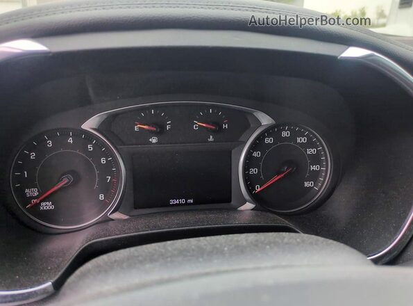 3GNKBCRS6LS663747 2020 CHEVROLET BLAZER Red Instrument cluster view
