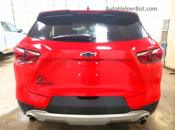 3GNKBCRS6MS502316 2021 CHEVROLET BLAZER Red Widok z tyłu