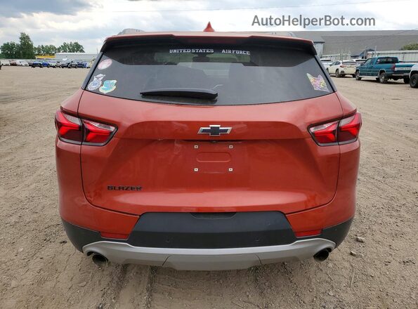 3GNKBCRS6MS515762 2021 CHEVROLET BLAZER Orange Հետևի տեսք