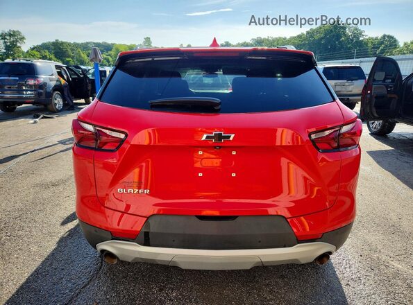 3GNKBCRS7LS702779 2020 CHEVROLET BLAZER Red უკანა ხედი