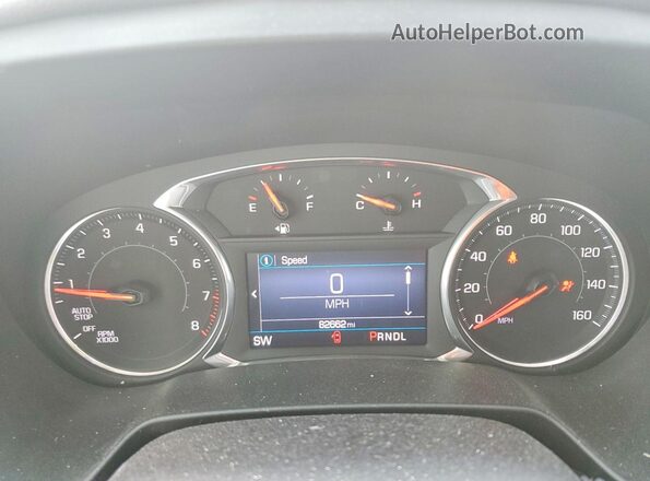 3GNKBCRS8LS707599 2020 CHEVROLET BLAZER White Instrument cluster view