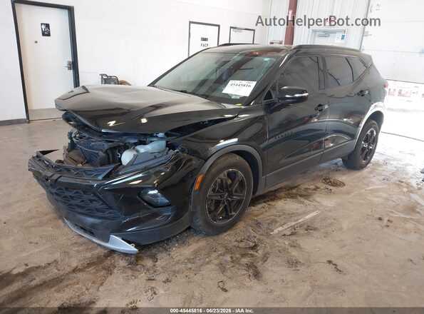 3GNKBDR41PS175089 2023 CHEVROLET BLAZER Black Vista tres cuartos delantera izquierda