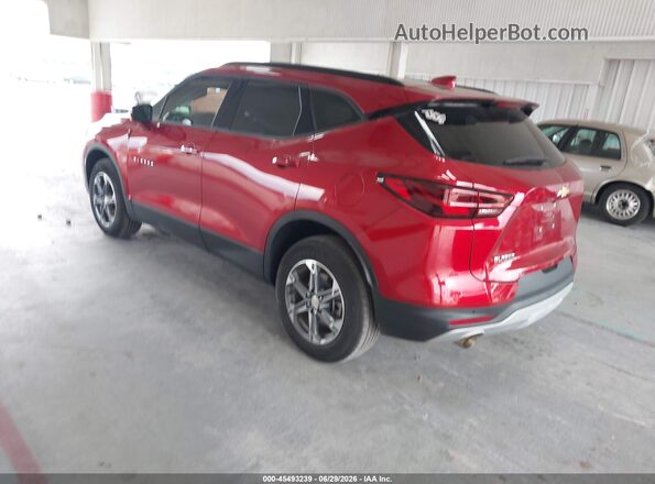 3GNKBDR45RS225690 2024 CHEVROLET BLAZER Red Задня ліва чверть