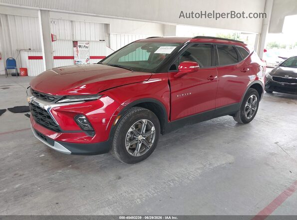 3GNKBDR45RS225690 2024 CHEVROLET BLAZER Red Передня ліва чверть