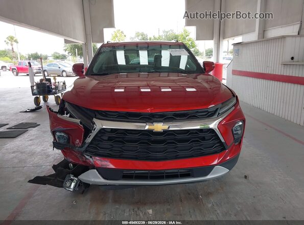 3GNKBDR45RS225690 2024 CHEVROLET BLAZER Red Вид щитка приладів