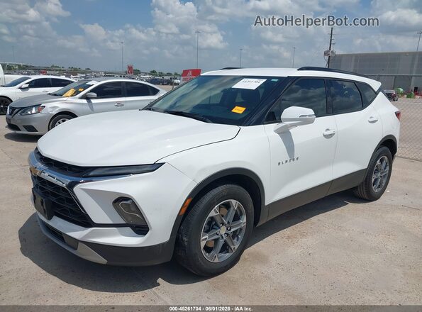 3GNKBDR49PS193811 2023 CHEVROLET BLAZER White Vista tres cuartos delantera izquierda