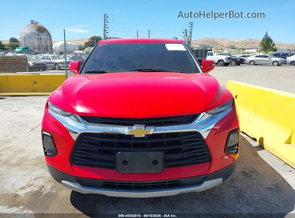 3GNKBDRS5MS538679 2021 CHEVROLET BLAZER Red Instrument cluster view