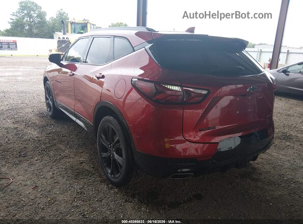 3GNKBERS0NS146782 2022 CHEVROLET BLAZER Red Tył lewy