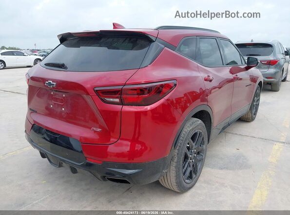 3GNKBERS1SS107792 2025 CHEVROLET BLAZER Red Trasero derecho
