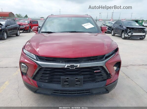 3GNKBERS1SS107792 2025 CHEVROLET BLAZER Red Vista del cuadro de instrumentos