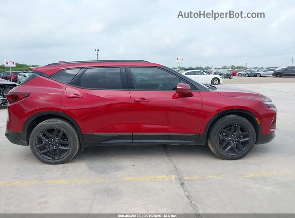 3GNKBERS1SS107792 2025 CHEVROLET BLAZER Red Vista interior trasera