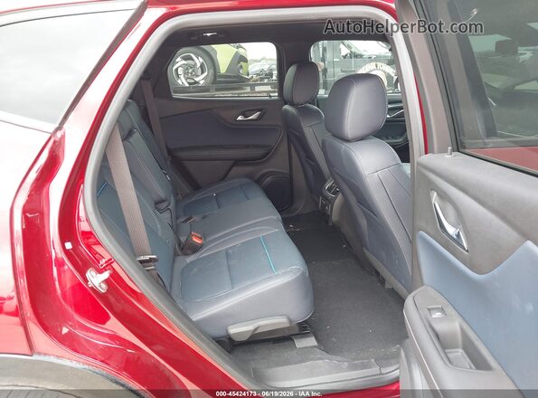 3GNKBERS1SS107792 2025 CHEVROLET BLAZER Red Vista de la etiqueta del VIN