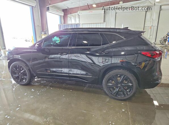 3GNKBERS2MS586596 2021 CHEVROLET BLAZER Black Հետևի ձախ