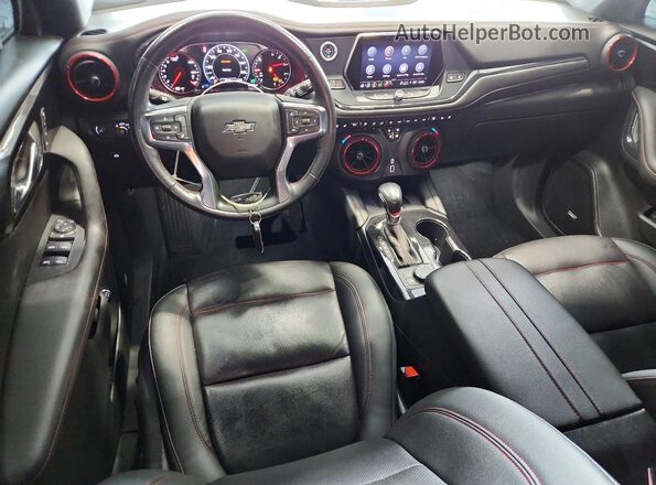 3GNKBERS2MS586596 2021 CHEVROLET BLAZER Black Առջևի վահանակի տեսք