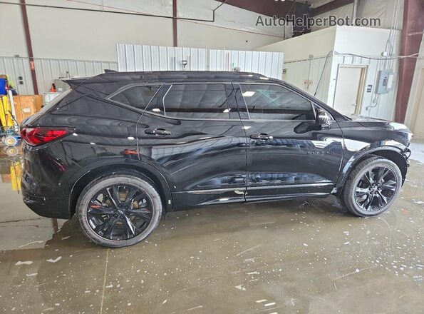 3GNKBERS2MS586596 2021 CHEVROLET BLAZER Black Հետևի աջ