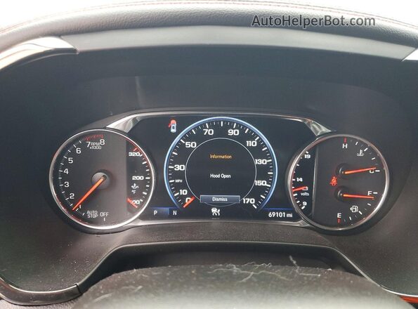 3GNKBERS3MS537407 2021 CHEVROLET BLAZER Black Widok zestawu wskaźników