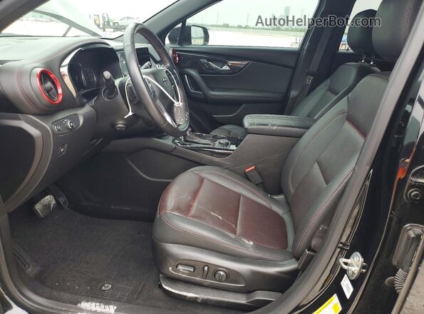 3GNKBERS3MS537407 2021 CHEVROLET BLAZER Black Widok wnętrza z przodu