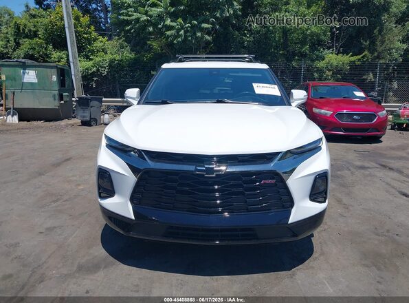 3GNKBERS5LS539464 2020 CHEVROLET BLAZER Белый Вид щитка приборов