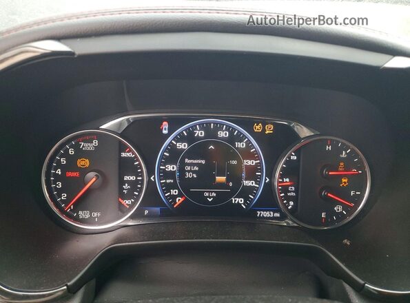 3GNKBERS7NS232171 2022 CHEVROLET BLAZER Black Vista del cuadro de instrumentos