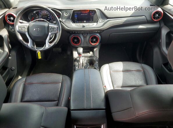 3GNKBERS8NS140163 2022 CHEVROLET BLAZER Black Вид панелі приладів
