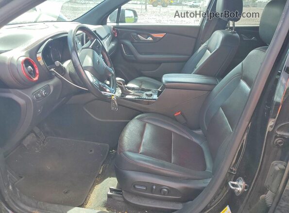 3GNKBERS8NS140163 2022 CHEVROLET BLAZER Black Вид салону спереду