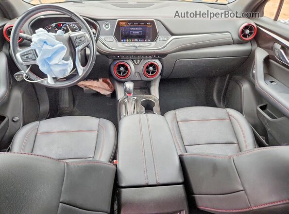3GNKBERS9MS507814 2021 CHEVROLET BLAZER Gray Вид панелі приладів