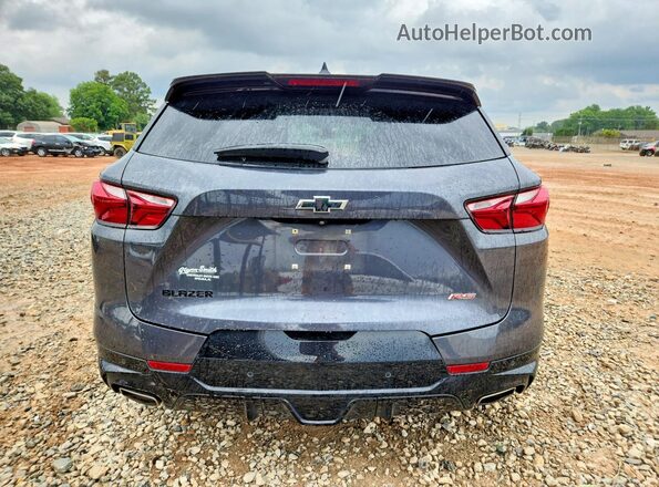 3GNKBERS9MS507814 2021 CHEVROLET BLAZER Gray Вид ззаду
