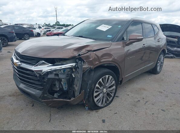 3GNKBFRS2KS691724 2019 CHEVROLET BLAZER Brown Передня ліва чверть
