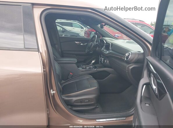 3GNKBFRS2KS691724 2019 CHEVROLET BLAZER Brown Вид салону спереду
