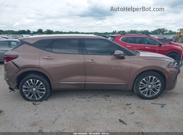 3GNKBFRS2KS691724 2019 CHEVROLET BLAZER Brown Вид задньої частини салону