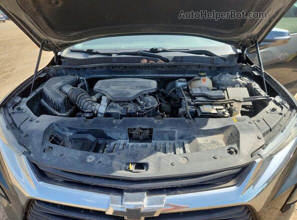 3GNKBGRS0KS656864 2019 CHEVROLET BLAZER Gray Engine compartment view