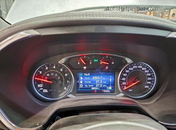 3GNKBGRS3KS636592 2019 CHEVROLET BLAZER White Instrument cluster view