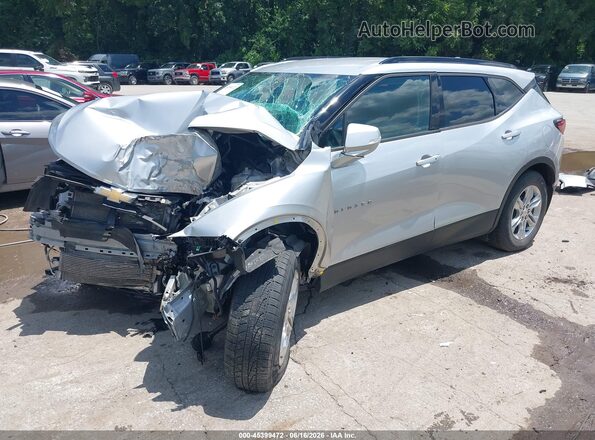 3GNKBGRS4KS648475 2019 CHEVROLET BLAZER Серебряный Передняя левая четверть